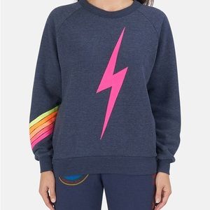 Aviator Nation Bolt Stitch Chevron Sweatshirt